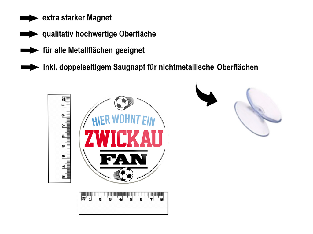 Magnete ''Fußball 1 von 2'' Bayern Dortmund Freiburg Köln Mönchengladbach Pauli uvm Rund