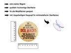 Magnet ''Ich verzichte auf alles, was dick macht'' 8x8x0,3cm