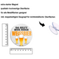 Magnet ''Da hilft nur noch Weissbier'' 8x8x0,3cm