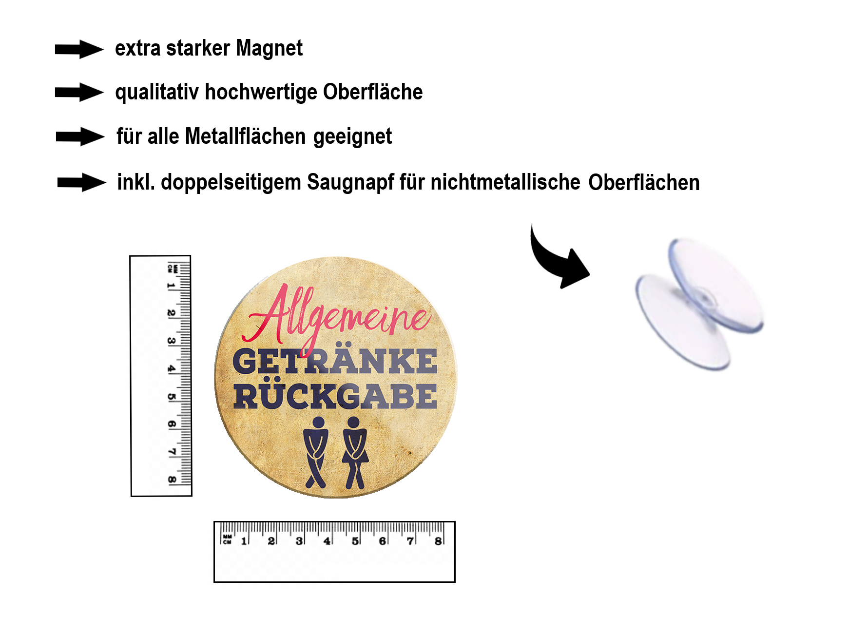 Magnet ''General return of drinks'' 8x8x0.3cm