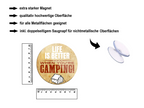 Magnet ''Life is better camping'' 8x8x0,3cm