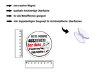 Magnet ''Bitte Schuhe ausziehen Der Hund kauen'' 8x8x0,3cm