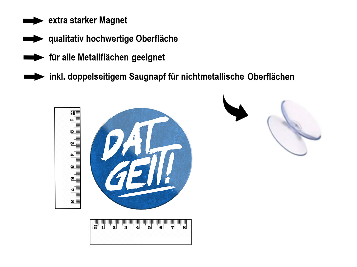 Magnet ''Dat Geit!'' 8x8x0,3cm