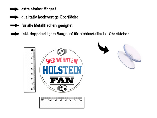 Magnet ''Holstein Fan'' 8x8x0,3cm