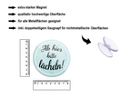 Magnet ''Ab hier bitte Lächeln'' 8x8x0,3cm