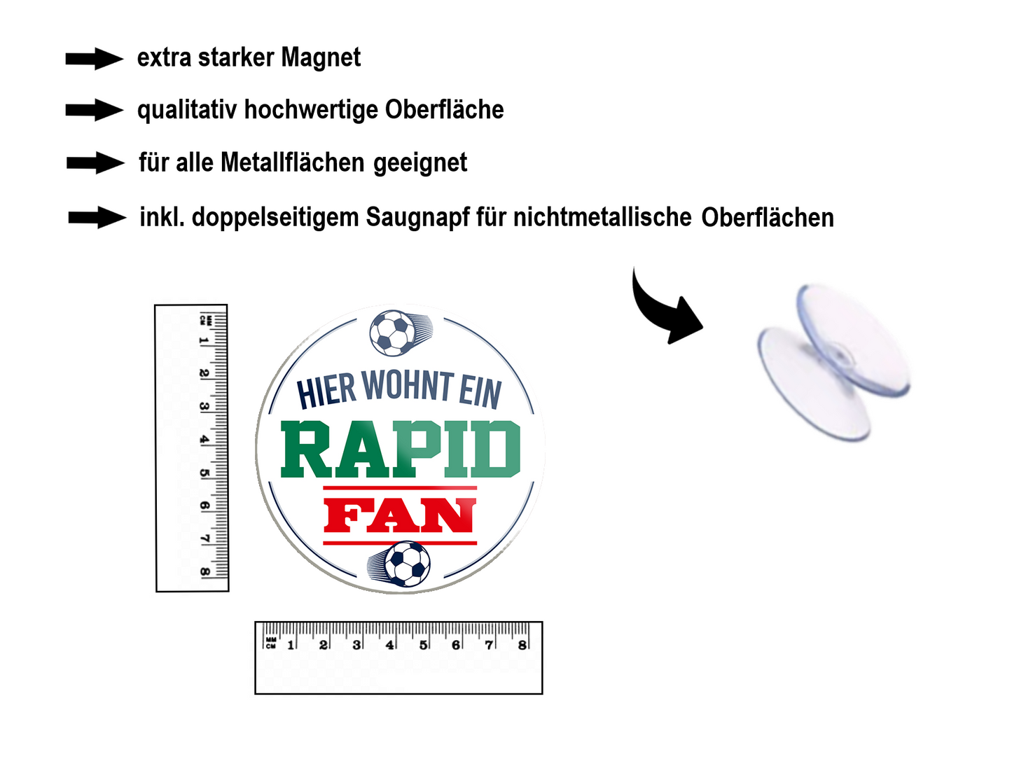 Magnet ''Rapid Fan'' 8x8x0,3cm