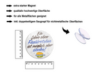Magnet ''Ein Leben ohne Fischbrötchen ist sinnlos'' 8x8x0,3cm