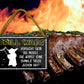 Tin Sign ''Grill Wars. you have to be careful. the sausage.. (yoda)'' 18x12cm