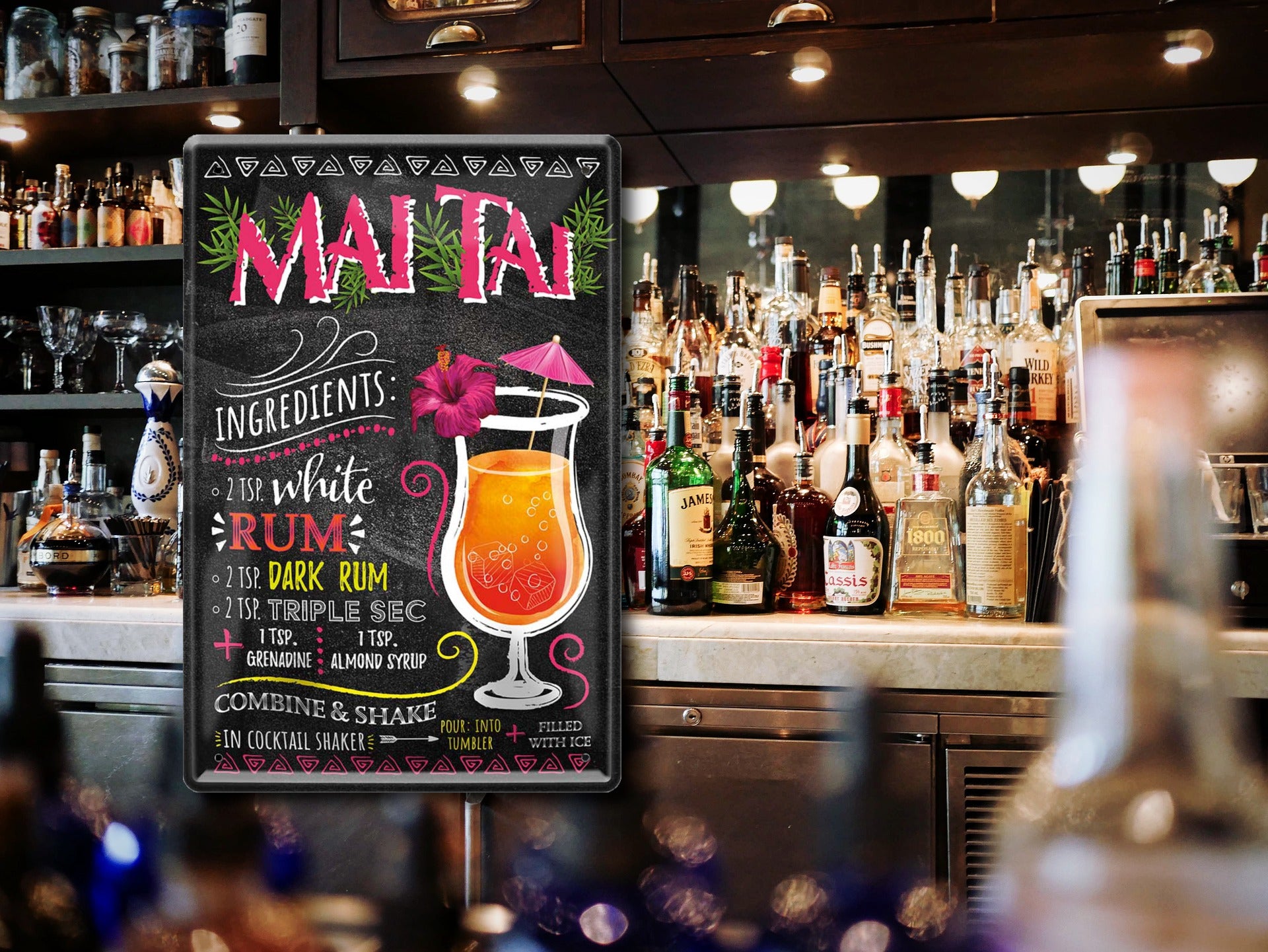 Blechschild ''Mai Tai'' 20x30cm