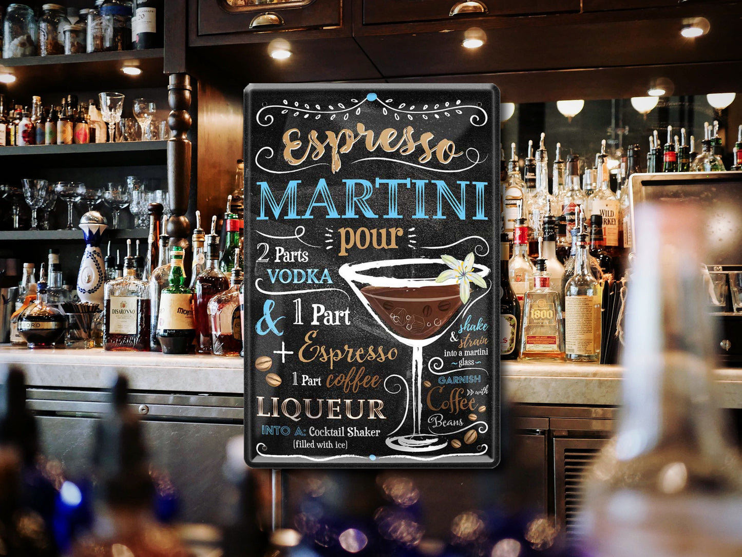Blechschild ''Espresso Martini'' 20x30cm
