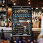 Blechschilder ''Cocktailrezepte 2 von 5'' Dry Martini, Empress, Gimlet, Gin, Kamikaze, Lillet uvm 20x30cm
