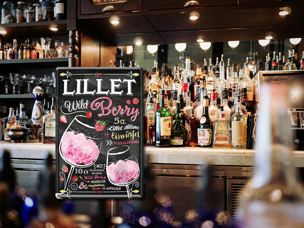 Tin Sign "Lillet Wild Berry" 20x30cm