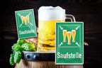 Blechschild ''Saufstelle'' 20x30cm