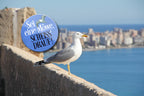 Magnet ''Be a seagull. Fuck it!'' 8x8x0.3cm