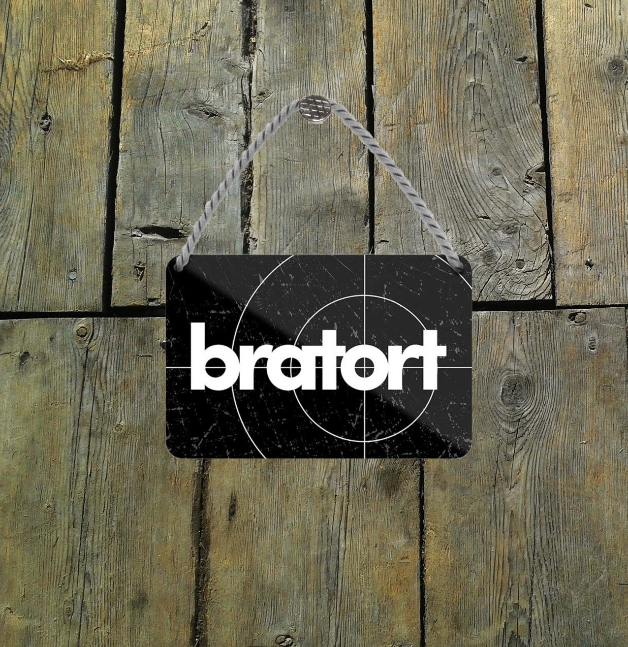 Blechschild ''Bratort'' 18x12cm