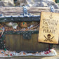 Magnet ''Work lika a Captain Pirate'' 9x6x0,3cm