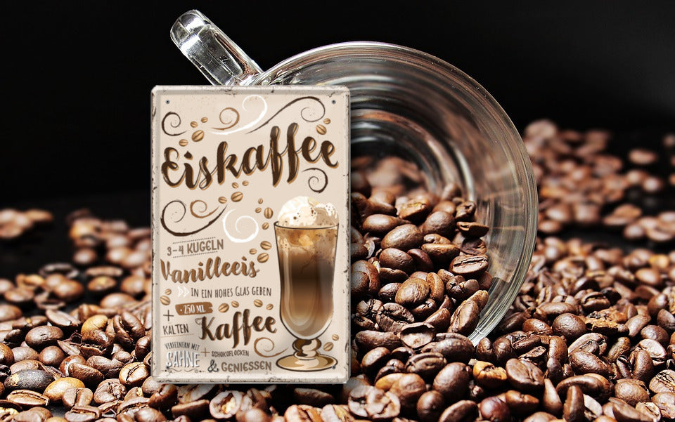 Blechschild ''Eiskaffee'' 20x30cm