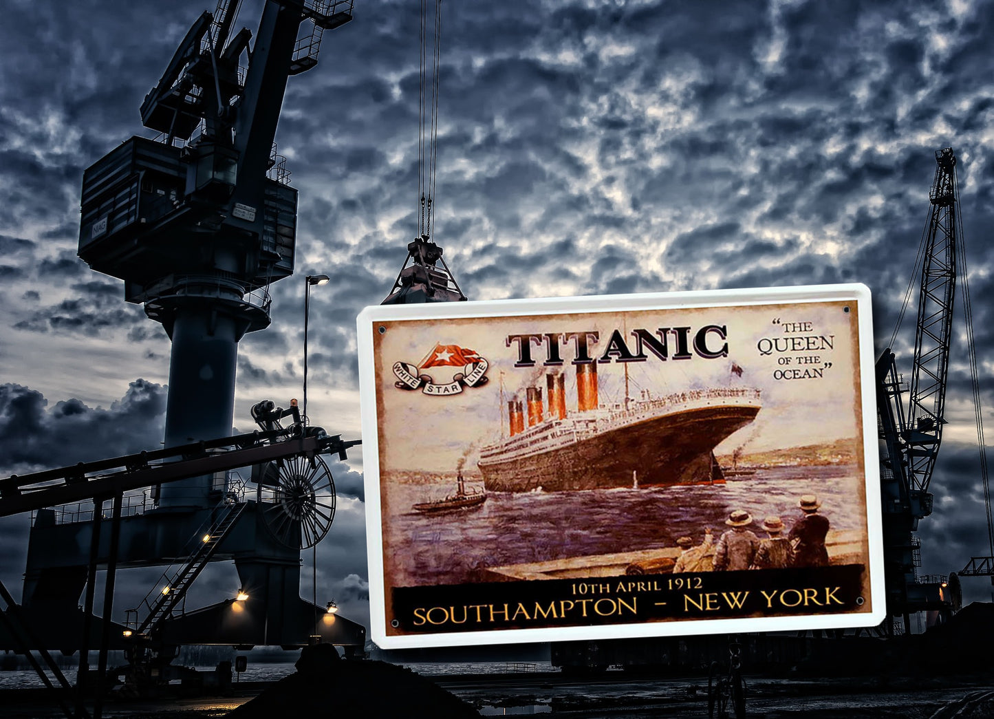 Blechschild ''Titanic the queen of the ocean'' 20x30cm
