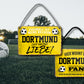 Blechschild ''Dortmund Fan'' 18x12cm