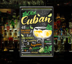 Blechschild ''Old Cuban'' 20x30cm