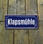 Blechschild ''Klapsmühle'' 28x12cm