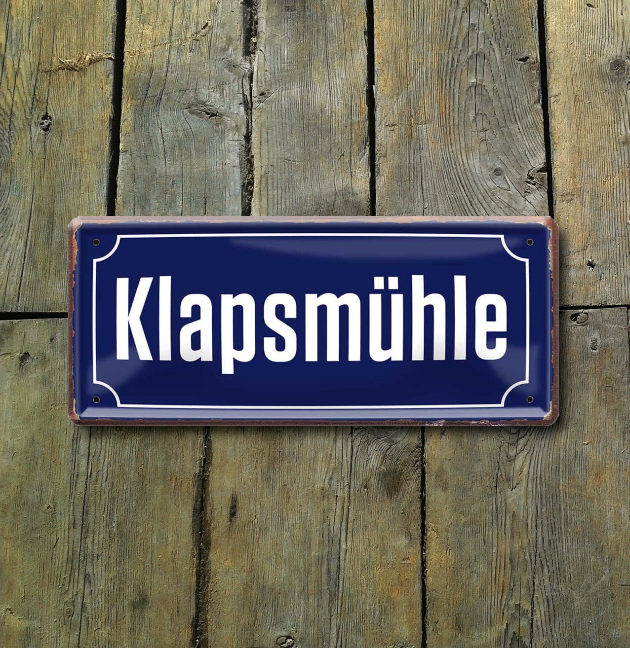 Blechschild ''Klapsmühle'' 28x12cm