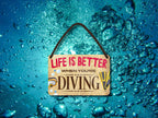 Blechschilder ''Life is better 2 von 2'' Shopping Traktor Weed Dance Cake uvm 18x12cm