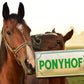 Blechschild ''Ponyhof'' 28x12cm