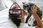 Blechschild ''Wer Narben hat, hat was erlebt.. oder  eine Katze'' 18x12cm