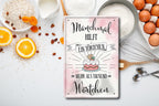 Blechschild ''Manchmal hilft ein Törtchen'' 20x30cm