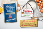 Blechschild ''Kalorien schmecken einfach besser als Vitamine'' 18x12cm