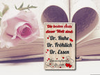 Metal sign "The best doctors Dr. rest, dr happy dr Food'' 20x30cm