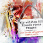 Blechschild ''Wir wollten 100 Frauen etwas fragen'' 18x12cm