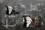 Magnet ''Halte dich von negativen Menschen fern (Einstein)'' 9x6x0,3cm
