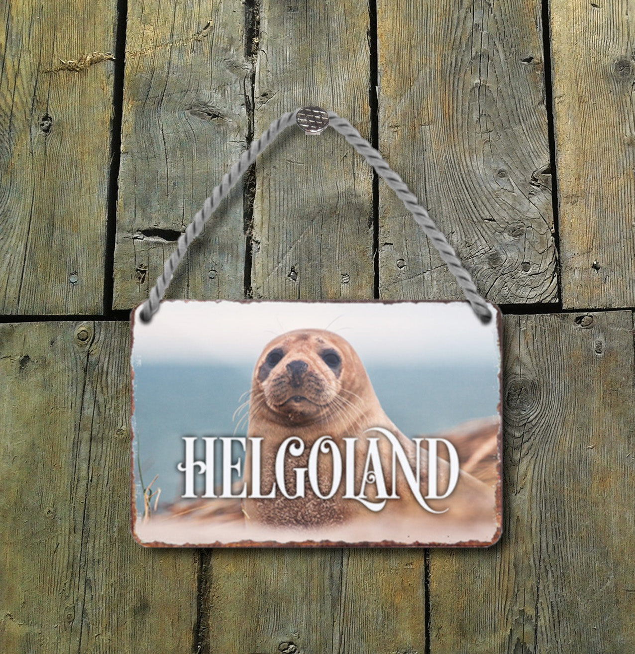 Blechschild ''Helgoland'' 18x12cm