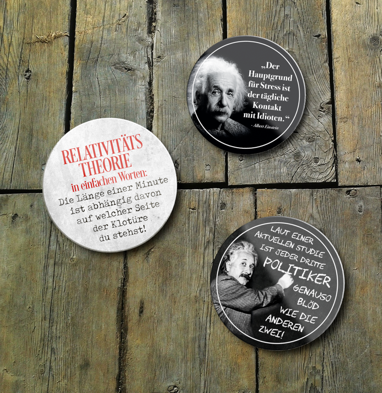 Magnete ''Albert Einstein 4 von 4'' 9x6cm&8cm diverse Varianten vom beliebten Physiker