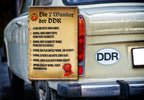 Tin sign "The 7 wonders of the GDR" 20x30cm