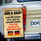 Blechschild ''Unterschied zwischen DDR & BRD'' 20x30cm