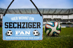 Blechschild ''Sechziger Fan'' 18x12cm