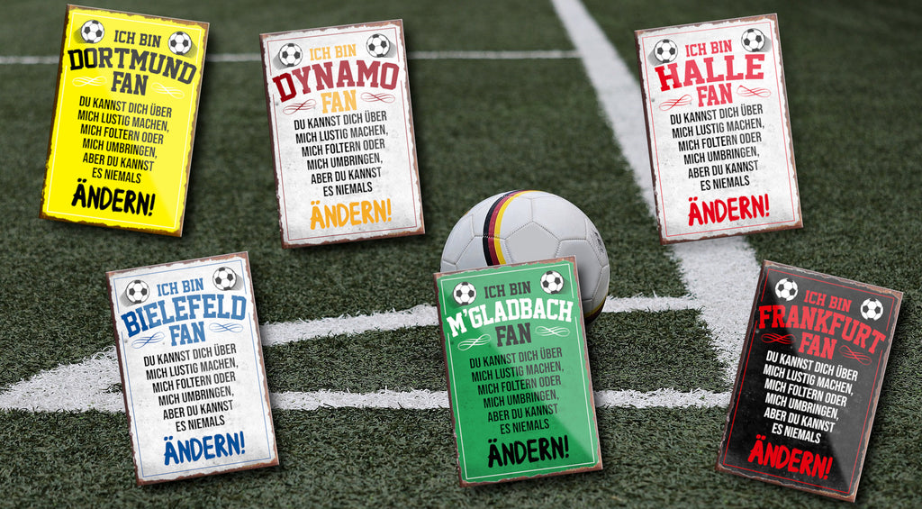 Magnete ''Fußball 2 von 2'' Bayern Dortmund Freiburg Köln Mönchengladbach Pauli uvm 9x6cm