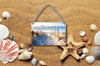 Tin sign "time out (sandy road to the sea)" 18x12cm
