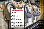 Blechschild ''Tod durch Technologie'' 20x30cm