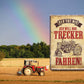 Tin sign "He only wants to drive tractors" 20x30cm