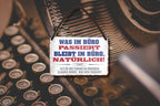 Blechschild ''was im Büro passiert bleibt im Büro. Natürlich'' 18x12cm