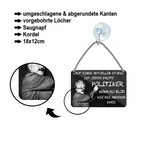 Blechschild ''Laut einer aktuellen Studie ist jeder dritte Politiker'' 18x12cm