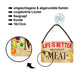 Tin sign ''Life is better Meat'' 18x12cm