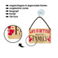 Tin sign ''Life is better family'' 18x12cm