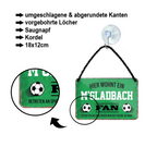 Blechschild ''M´Gladbach Fan'' 18x12cm
