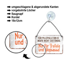 Blechschild ''Für Pillepalle bin ich heute nicht zuständig'' 18x12cm