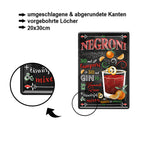 Blechschild ''Negroni'' 20x30cm